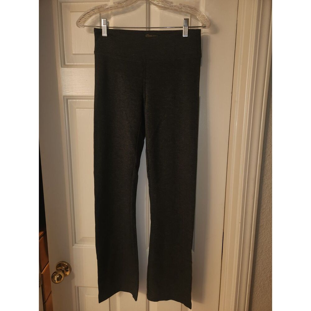 Balance Collection Dark Gray Wide Leg Leggings Women's Size S High Waisted Yoga